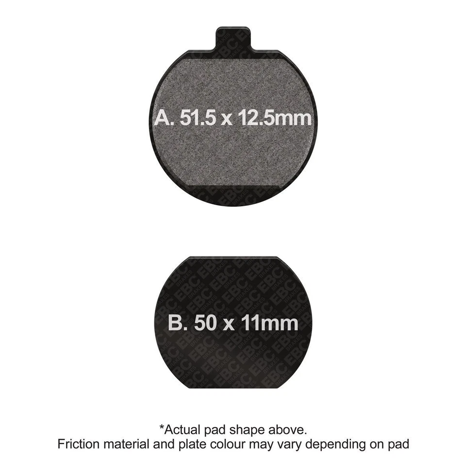 Pastillas de freno delanteras izquierdas EBC (5) Kawasaki Z 1000 1977 - 1978 Foto 1 de 1