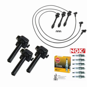 Ignition Coils Wire Set + NGK Spark Plugs for Lexus ES300 Toyota Camry Sienna - Picture 1 of 5