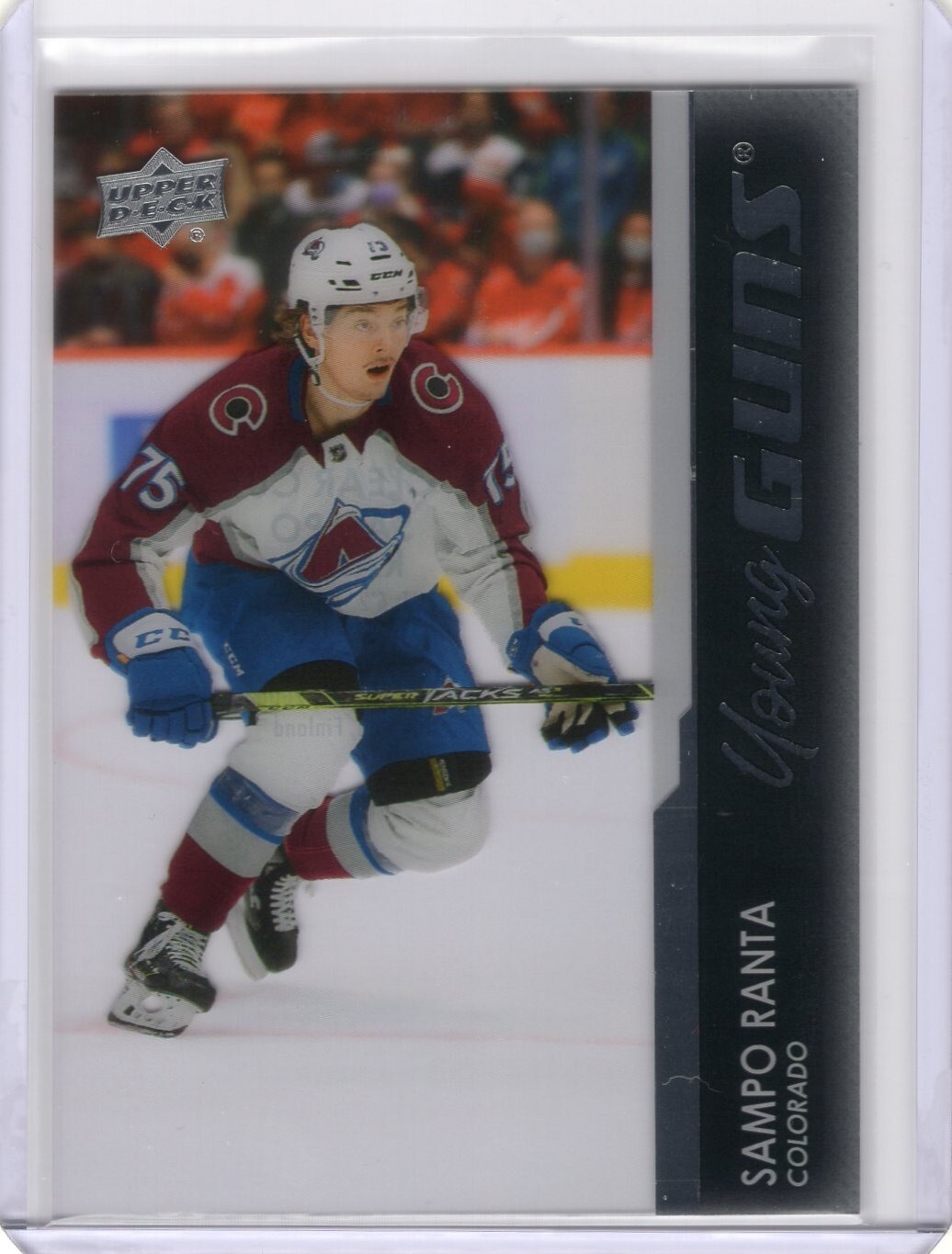 2021-22 Upper Deck Young Guns Clear Cut #457 Sampo Ranta - Colorado Avalanche RC