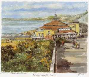 Bournemouth Coast Dorset Mounted Print "Portraits Of Britain" Series - Bild 1 von 2