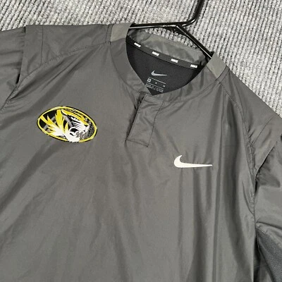 Missouri Tigers Mizzou Jacket Womens Medium Nike Black Short Sleeve Softball SEC - Image 1 of 4