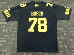 AUTHENTIC SEWN BUSCH #78 BLACK MENS TI TIGERCATS CFL GAME FOOTBALL JERSEY SZ XLG - Picture 1 of 8