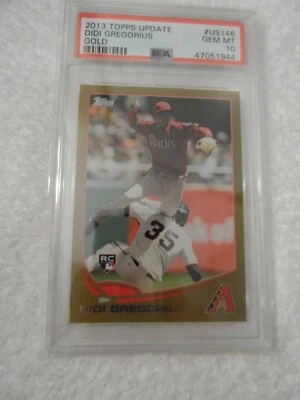 2013 Topps Update Didi Gregorius Gold Rookie RC /2013 #US146 PSA 10 GEM MINT - Image 1 of 2