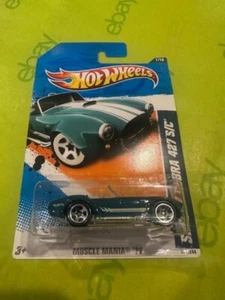 2011 Hot Wheels Muscle Mania Shelby Cobra 427 S/C #107 Green - Picture 1 of 1