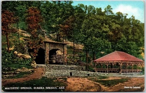 Antigua postal del parque acuático Magnetic Springs AR-Arkansas, 1934 Magnetic Springs - Imagen 1 de 2