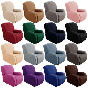 Sesselhusse Stretch Relaxsessel TV Fernsehsessel Abdeckung Liege Sesselschoner - Bild 1 von 28