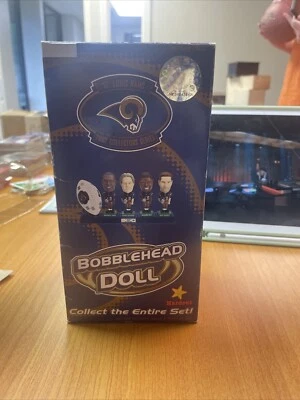 Muñeca Bobblehead Hardees Marshall Faulk St. Louis Rams NFL 2002 Foto 1 de 4