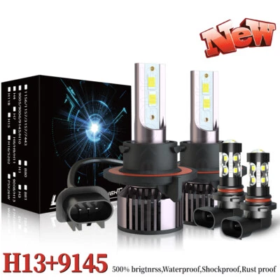 Combo de lâmpadas de neblina 4x faróis de LED para Ford Explorer Sport Trac 2007-2010 - Imagem 1 de 4