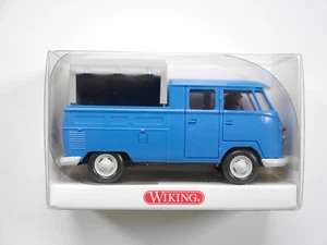 Volkswagen VW Typ 2 T1 Doka Plane in blau blue, Wiking 768 01 in 1:40 ovp boxed - Picture 1 of 3