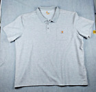 4XL Carhartt Shirt Men's Size 4XL Gray Short Sleeve Original Fit Pocket Polo