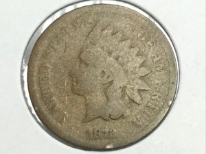 1872 Indian Cent - Picture 1 of 2