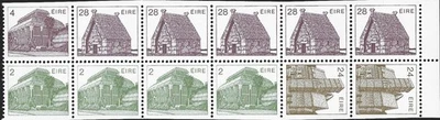 1983 Ireland Sg 533ae Architecture Booklet Pane Nos. 533a, 535b, 544a, 545c MNH - Image 1 of 2