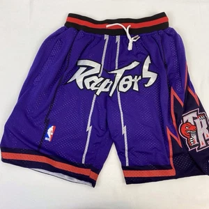 Pantalones Cortos de Baloncesto Just Don Malla 1998-99 NBA Toronto Raptors Hechos en EE. UU. Talla S - Imagen 1 de 11