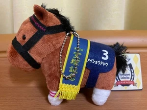 y23 Uma Musume purosangue mascotte palla catena Meisho Doto peluche giocattolo cavallo corsa - Foto 1 di 1