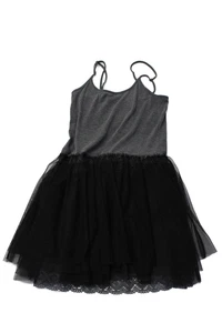 Intimately Free People Girls Spaghetti Strap Tutu Lace Dress Gray Size XS - Picture 1 of 5
