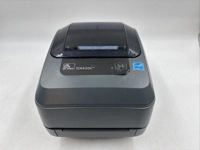 Zebra GX420t Thermal Label Printer GX42-102510-000,No Power Cord - Image 1 of 4