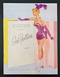 Vintage Ice Follies Programm 1957 - 21. Jahresausgabe Souvenirbuch - Bild 1 von 3