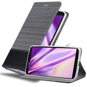 Custodia per Motorola Google NEXUS 6 custodia protettiva cover case astuccio tessuto jeans - Foto 1 di 18