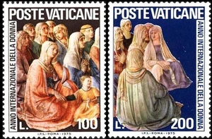 VATICANO 1975 Anno della donna 2v MNH** - Picture 1 of 1