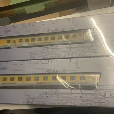 01045 2tlg. Gleismesszug der DBAG EP. VI mit Steuerwagen in  OVP - Bild 1 von 3