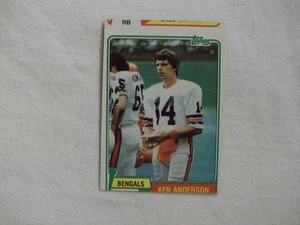 ERROR MISCUT 1981 TOPPS #115 KEN ANDERSON  CINCINNATI BENGALS - Picture 1 of 2