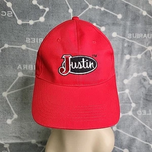 Justin Boot Company ROTE Mütze Kappe Druckknopflasche American Quarter Horse Kongress Aufnäher - Bild 1 von 12