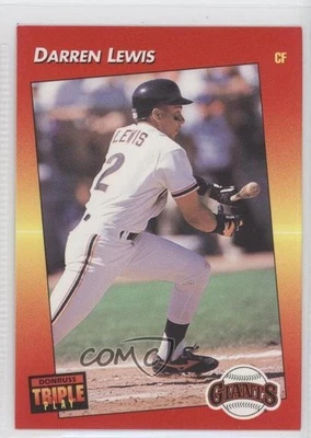 1992 Donruss Triple Play Darren Lewis #111 - Image 1 of 2