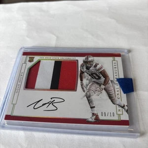 2017 NOAH BROWN rookie RPA OSU /10 3 Color Patch National Treasure - Picture 1 of 3