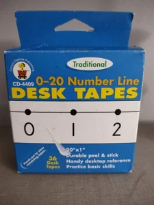 Number Lines Desk Tape Carson-Dellosa Publishing 36 Desk Tapes - Picture 1 of 2