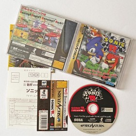 Sega Saturn Sonic R With Obi Postcard Ss