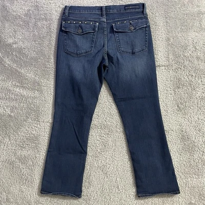 Rock & Republic Jeans Womens Size 12 Kendall Blue Stretch Flap Pockets Studded - Image 1 of 4