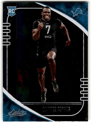 2020 Panini Absolute Quintez Cephus Rookie #187 Detroit Lions - Image 1 of 2