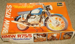 1973 REVELL BMW R75/5 WUNDERBIKE PLASTIC MODEL MOTORCYCLE KIT FACTORY - Picture 1 of 4