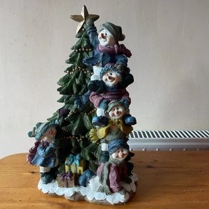 Vintage Heavy Christmas Tree Ornament with figures - 30cm tall approx - Picture 1 of 19
