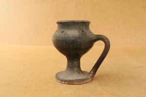 Vintage Pottery Antique Redware Clay Incense Burner Censer Christian Early 20th - Picture 1 of 9