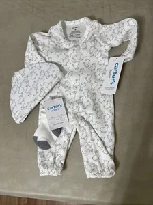 Nuevo Traje de Carter para Bebé Niño o Niña Talla Corderos Preemitos Conjunto Convertido en Vestido - Imagen 1 de 7