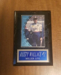 Rusty Wallace #2 Miller Lite Plaque 4.5"×6.5" NASCAR - Picture 1 of 6
