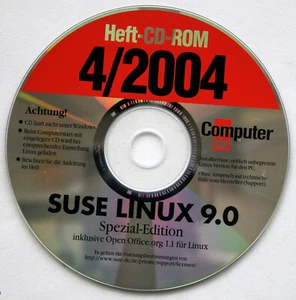 Für Sammler: Computer Bild Heft-CD-ROM 4/2004 SUSE LINUX 9.0 - Bild 1 von 1