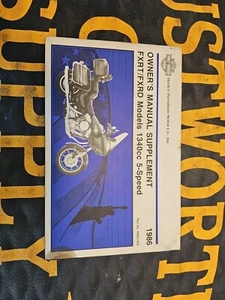OEM 1986 Harley 99465-86S FXRT/FXRD 1340cc Owners Operators Manual Supplement - Picture 1 of 5