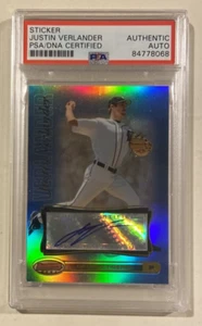 2007 Bowman's Best Justin Verlander Baseball Card PSA/DNA Auto Certified #57/99 - Picture 1 of 3