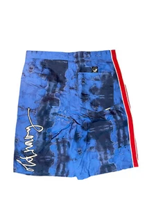 Old Navy Swim Trunks Shorts Boys Size 18 Red Blue Vintage 2002 - Picture 1 of 6