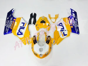 Yellow Blue White ABS Injection Fairing Kit Panel for Ducati 749/999 2005 2006 - Picture 1 of 7