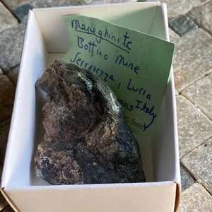 MENEGHINITE FROM BOTTINO MINE, ITALY. 39g UNUSUAL SPECIMEN MF1453 - Picture 1 of 14