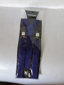 Mens BRACES Trouser Heavy Duty Elastic Adjustable Y-Shape Clip-On Suspenders - Picture 1 of 2