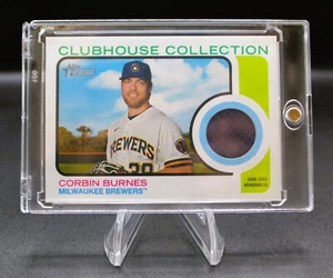 Colección Topps Heritage Clubhouse 2022 reliquia Corbin Burnes CCR-CB Milwaukee - Imagen 1 de 2