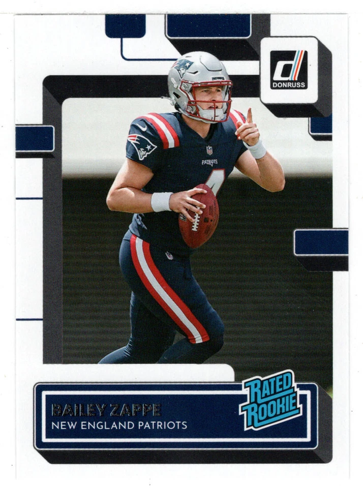 Bailey Zappe RC - New England Patroits (NFL) 2022 Donruss Football # 329 MT - Image 1 of 1