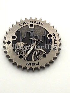 F66 Calgary Police Service MBU Mountain Bike Unit Canada Canadian Challenge Coin - Picture 1 of 2