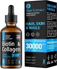 New Liquid Collagen & Biotin Drops For Hair Growth - Natural Biotin And Colla...