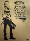 Eddie Colla - Ambition (Gold) Etching on Brass - COA Signed & Numbered - Banksy
