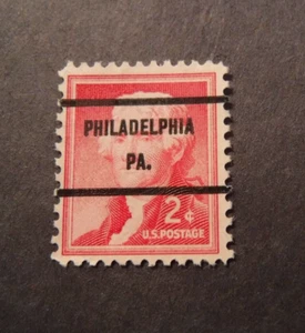Scott # 1033, 1954, 2, Cent, Thomas Jefferson Stamp, Used - Picture 1 of 2